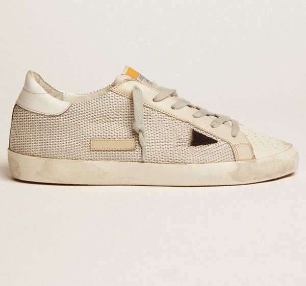 

new and worn lace up gold goose casual shoes dirty and dirty shoe powder gold tail star board shoes superstar sports shoes 35-45 05, Black
