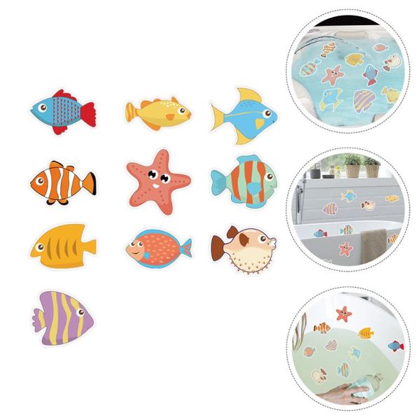 

bath mats 10pcs anti-skid waterproof sticker bathtub cartoon bathroom decoration