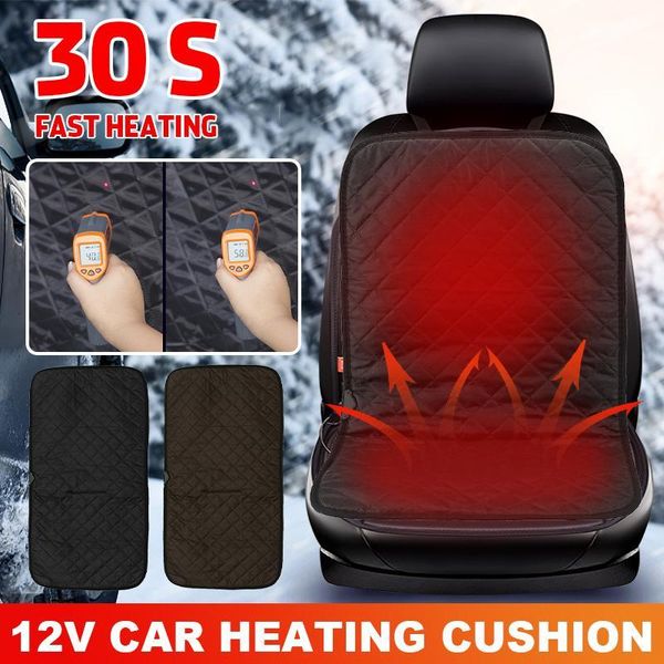 

car seat covers 12v heated cushion cover heater warmer universal automobile protector heating