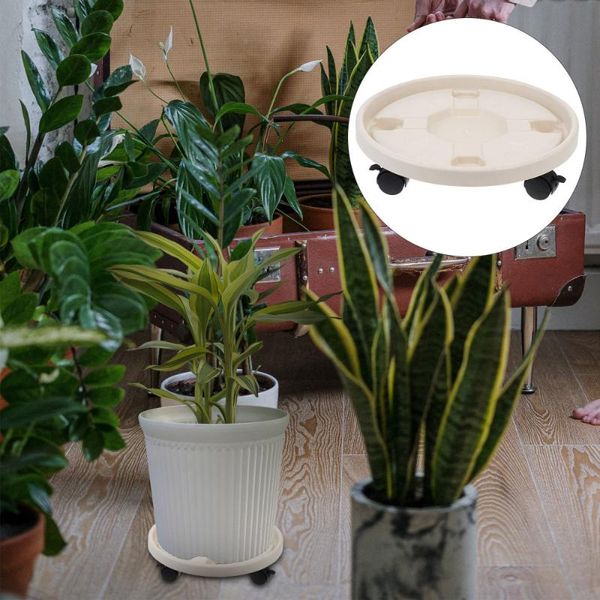 

planters & pots 1pc thick movable vase rack plot shelf round bottom flowerpot