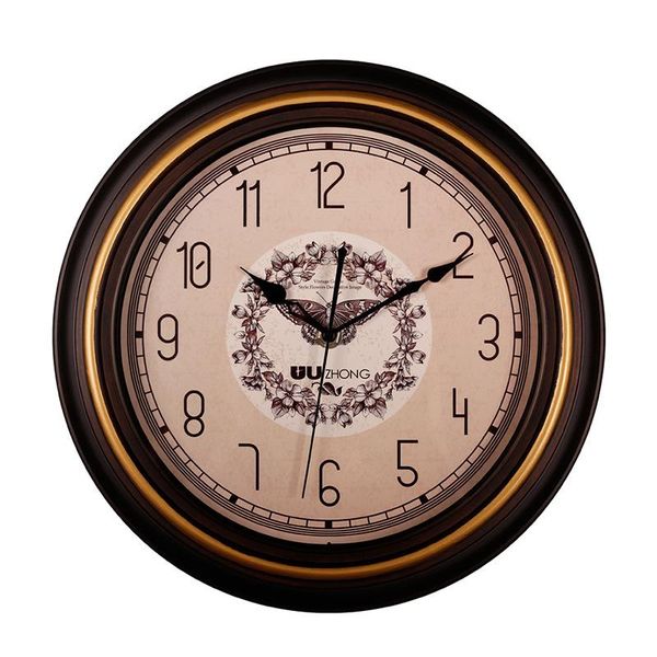 

wall clocks 12 inch clock european american simple fashion mute scanning quartz export