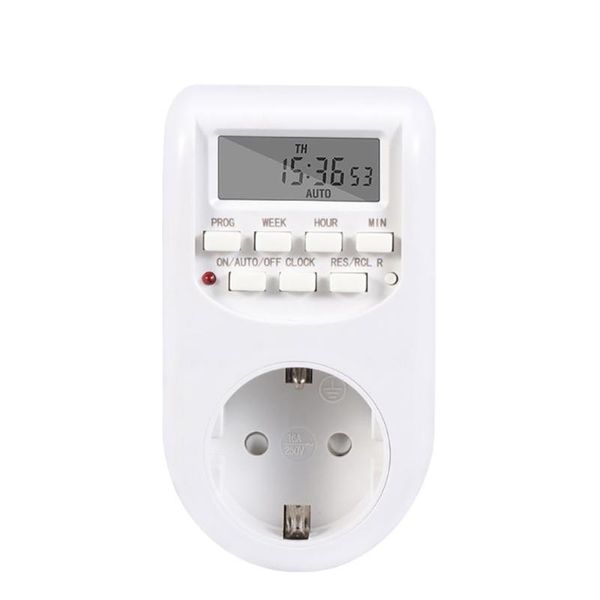 Timer LCD Digitaler Timer-Schalter Energiesparende Smart Control-Buchse Programmierbare Einstellung der Uhr / Ein- / Ausschaltzeit EU / US / UK-Stecker