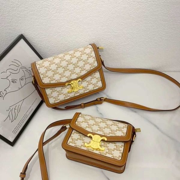 

triumphal arch bag women's 2021 new retro box tofu leather one shoulder messenger crossbody bag ysj