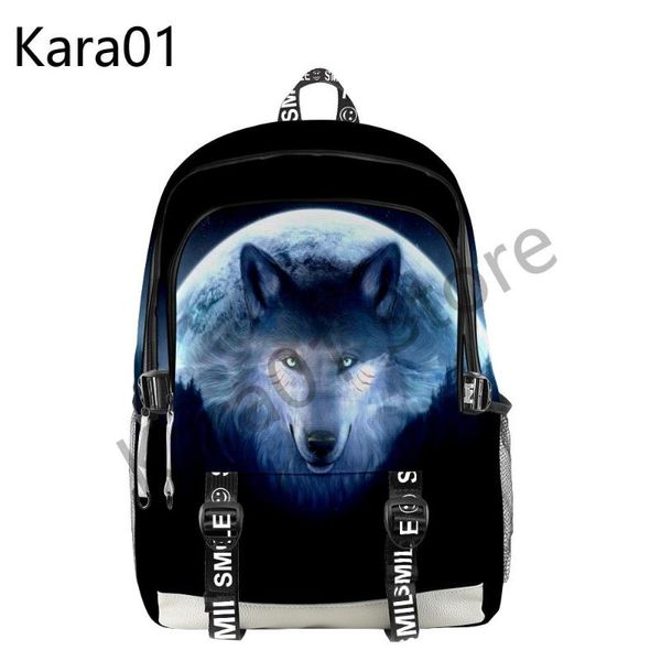

backpack moonlight wolf 3d printing men women oxford school bag fashion teenager girl child travel