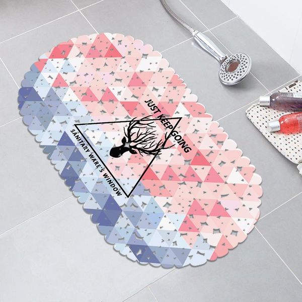 

bath mats pvc shower mat nonslip floor triangle deer anti-slip bathroom