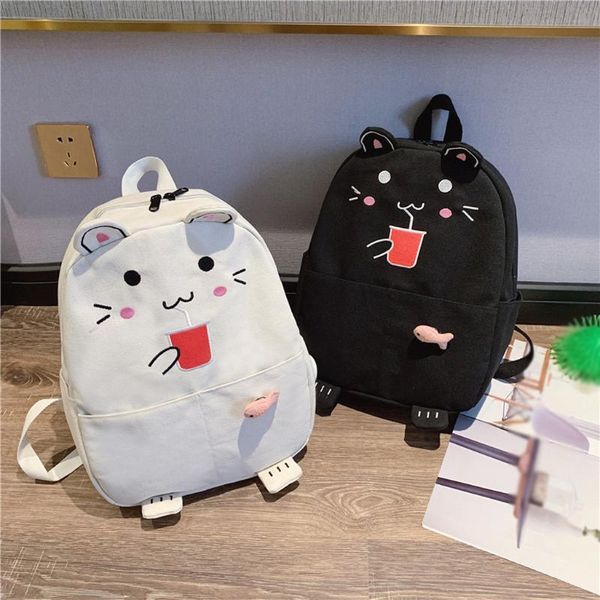 

backpack female large ladies school bag high cartoon with ear cute student fashion travel