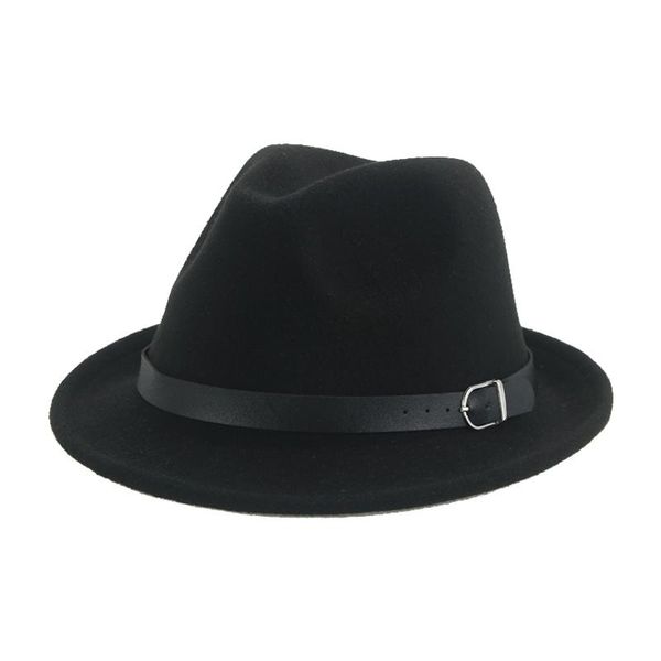 

wide brim hats for men jazz caps panama wedding decorate formal women fedora winter felted hat sombreros de mujer, Blue;gray