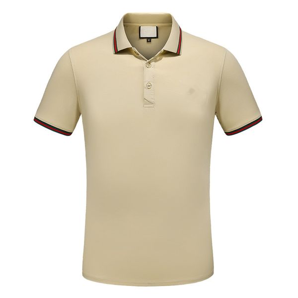 

2021men'spolos casual fashion pure cotton printing black and white men's t-shirt size m-3xl, White;black