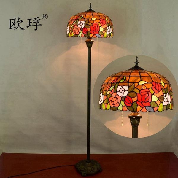 

floor lamps european style tiffany color glass living room dining bedroom decorative lamp coffee set