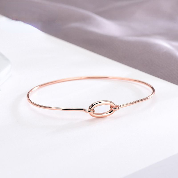 

s925 silver rose gold hollow pig nose bracelet european and american fashion letters double d hand jewelry wholesale, Golden;silver