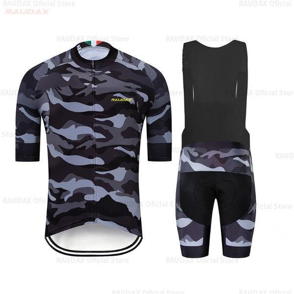 

racing sets 2021 team raphaful cycling jersey 19d bike shorts set ropa ciclismo men's mtb summer pro maillot bottom clothing, Black;blue