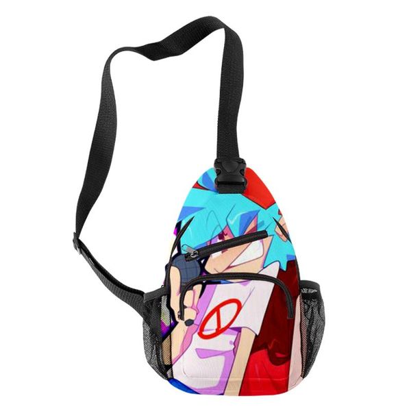 

cross body friday night funkin asual shoulder bag men sports 2021 waterproof multifunction crossbody for casual short trip bags