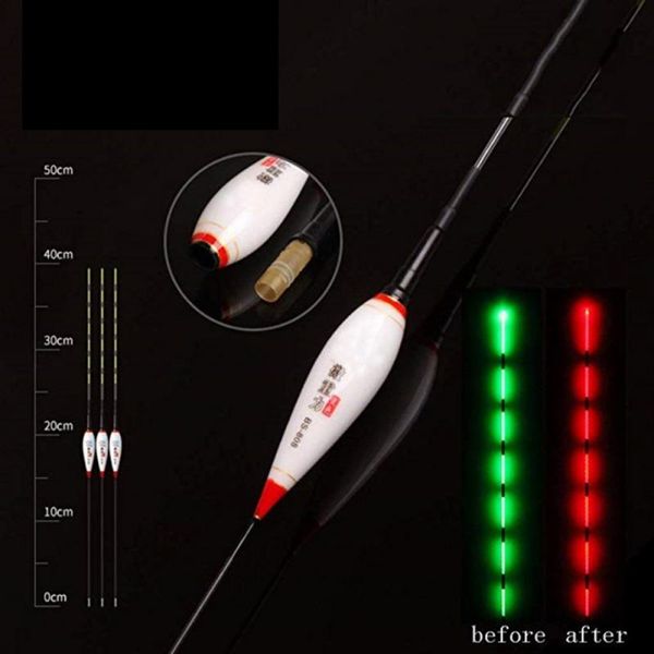 

fishing accessories 1 pc smart float gravity sensor electric glowing automatically color changing remind night luminous