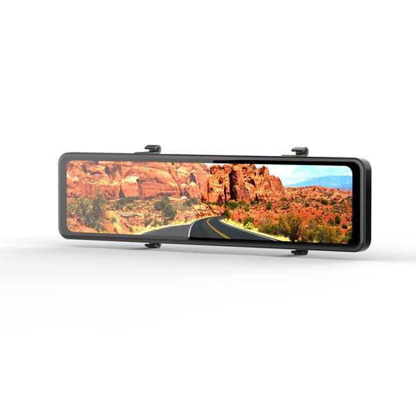 

driving recorder 12 inches front and rear 1080p rearview mirror android bluetooth voice control wifi remote monitoring car dvr dvrs