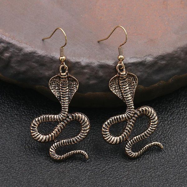 

dangle & chandelier snake earrings retro simplicity exaggeration alloy female jewelry, Silver