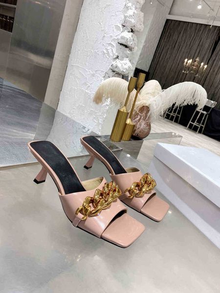 

2021 new design girls fashion short heels sandals office lady casual summer holiday beach soft heels shoe lady slides big size35-41 yd0411 z, Black