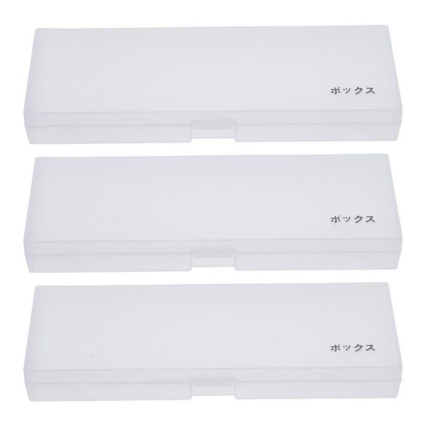 

storage drawers 3pcs transparent small box brush pen case makeup jewelry container