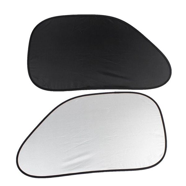 

car sunshade 2pcs auto side window black silver color