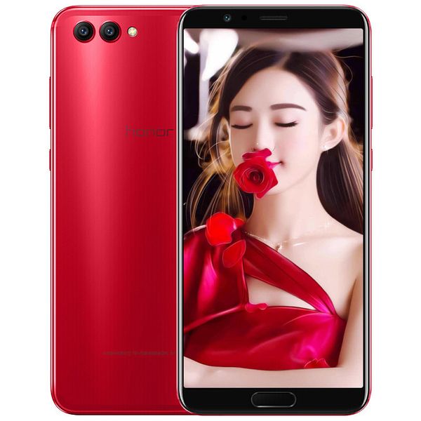 Original Huawei Honor V10 4G LTE Mobiltelefon 8 GB RAM 128 GB ROM Kirin 970 Octa Core Android 5,99 Zoll Vollbild 20 MP AR OTA OTG NFC Fingerabdruck-ID Gesicht Smart-Handy