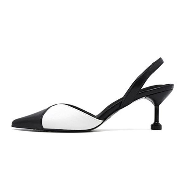 

spring summer ladies stiletto high heels fashion mixed colors pointed toe rubber sole pumps women shoes dress, Black