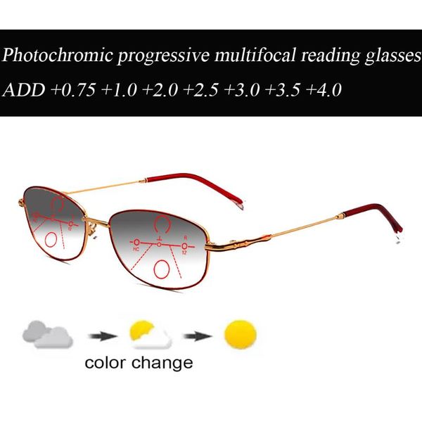 

sunglasses anti blu light ultralight pocromic progressive multifocal reading glasses business women+1.0 +1.5 +1.75 +2.0 +2.5 +3 +3.5 +4, White;black