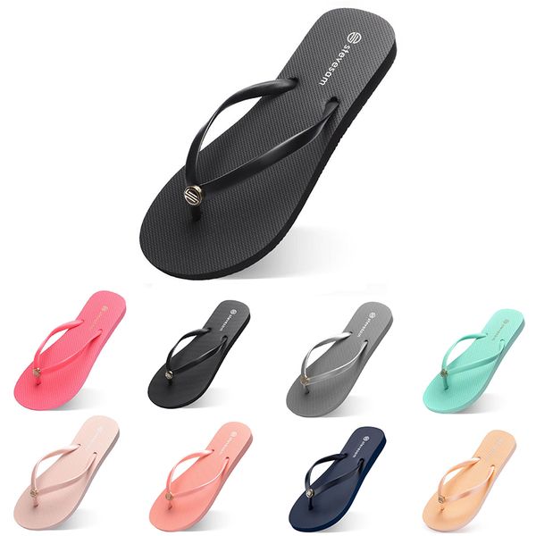 

women slippers fashion flip flops beach hotel indoor slipper triple black rust pink white lemon green cool grey womens shoes seventeen