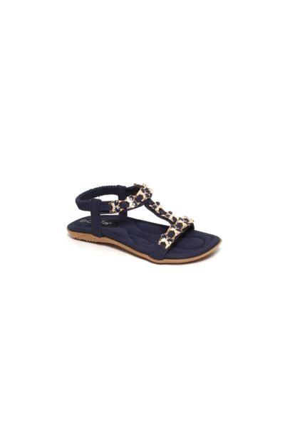 

sandals pearl gemstone orthopedic women navy blue, Black