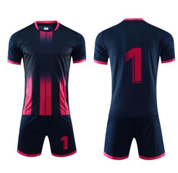 

men soccer jersey set uniforms kits, kids,custom tracksuit football shirt shorts suit uniform 3xs-3xl, Black