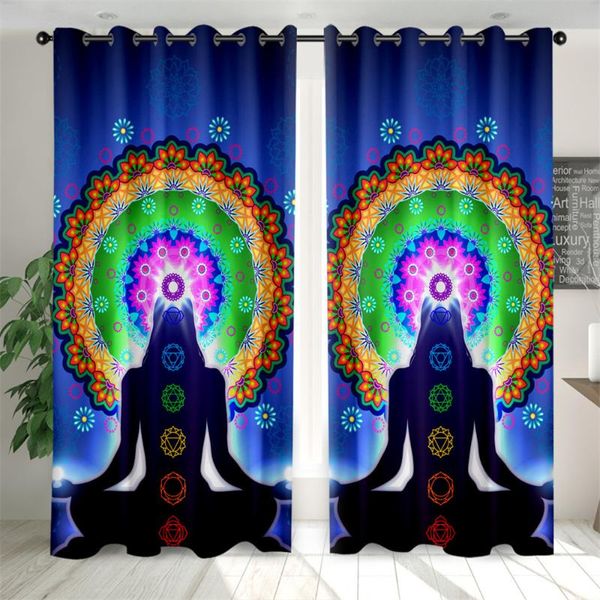 

curtain & drapes hippie curtains bohemian mandala yoga zen decor by therapist office living room bedroom rainbow colors