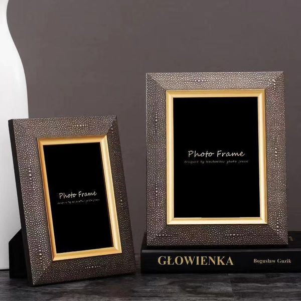 

frames 6/7/10 inch italian design light luxury modern gold po frame high grade wood