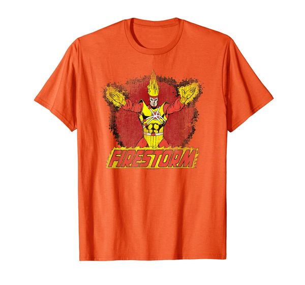 

justice league firestorm ring of fire t shirt t-shirt, White;black