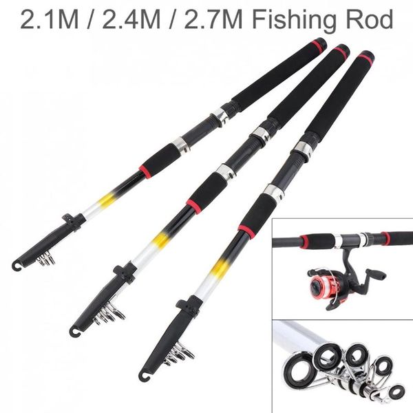 

boat fishing rods 2.1m 2.4m 2.7m glass fiber rod pole travel sea rock