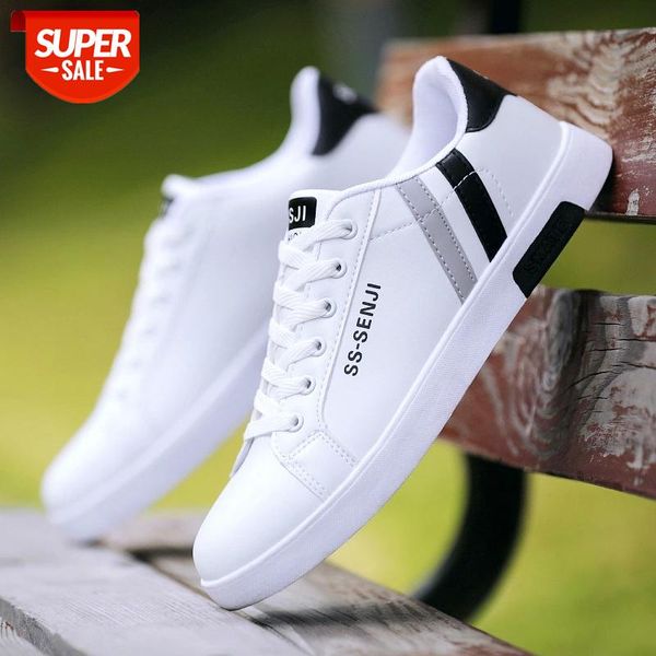 

men flat shoes lace-up comfortable white shoes for male casual tenis masculino adulto #si6n
