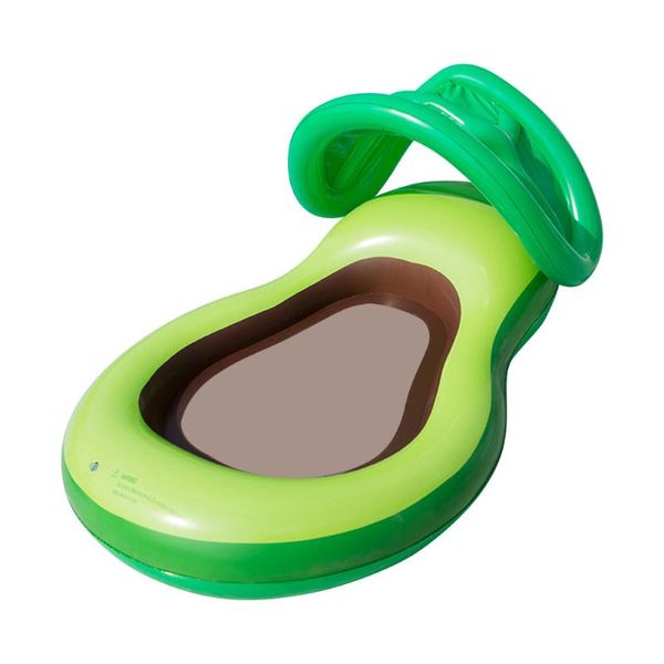 

avocado shape inflatable floating row air mattress swimming pool water hammock bed float lounger chair summer party sports floats & tubes