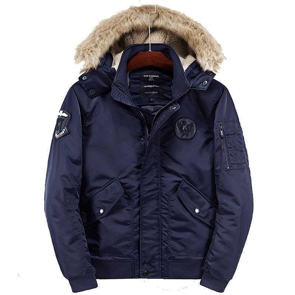 

parka men winter jackets padded cotton coat thick warm parkas mens casual outerwear coat parkas windbreaker jacket fashion navy blue, Black