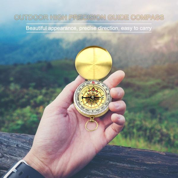 

outdoor hiking camping compass luminous pocket watch portable retro survival gifts gadgets