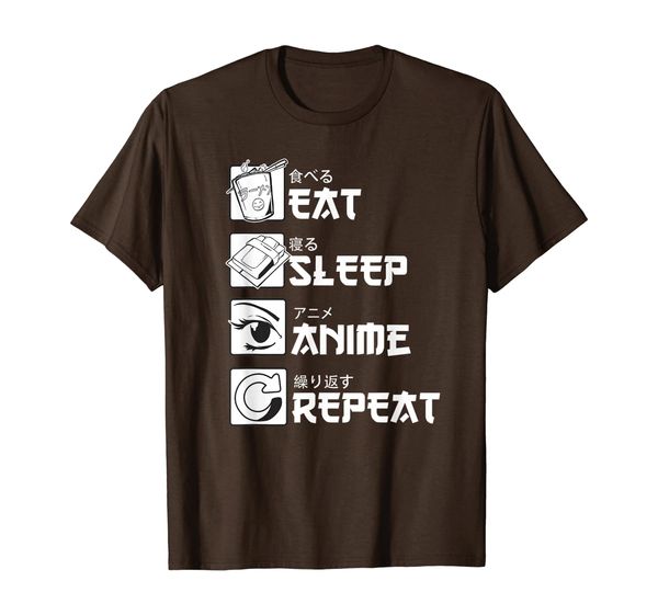

Eat Sleep Anime Repeat - Manga Otaku Graphic T-Shirt, Mainly pictures
