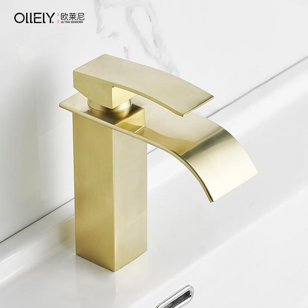 

gold bathroom accessories luxury home water fall sink faucet ceramic plate spool llaves de agua para lavamanos furniture bk50bf