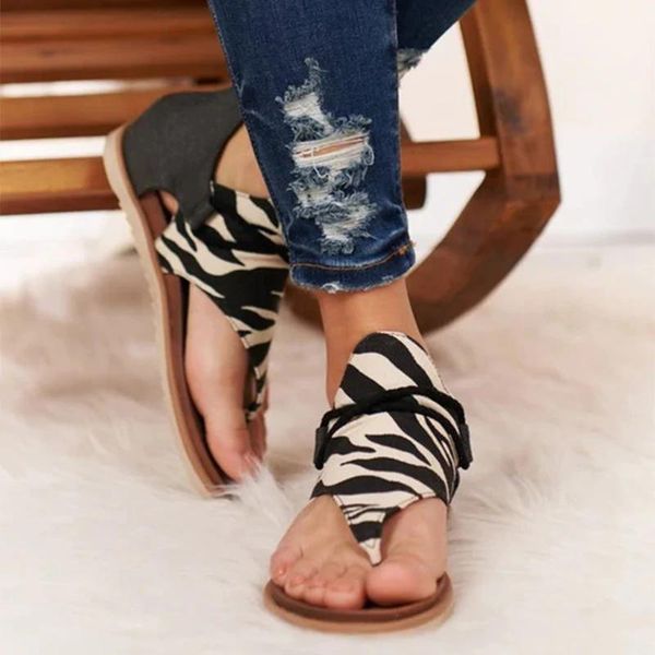 

slippers 2021 fashion denim mixed color summer sansals round toe zipper flats casual shoes woman sandals women sandalia feminina, Black