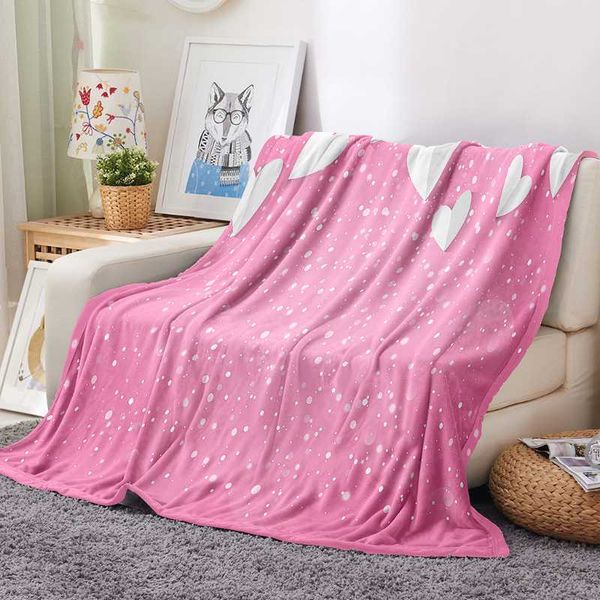 

blankets onglyp love heart pink flannel blanket for girls women bed bedspread soft couch sofa travel camping throw wall tapestry