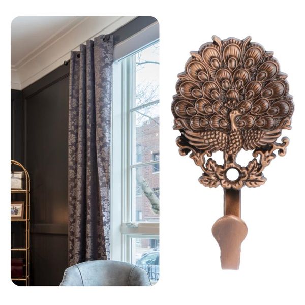 

curtain & drapes 1 pair sturdy window rod bracket wall-mounted durable accessory