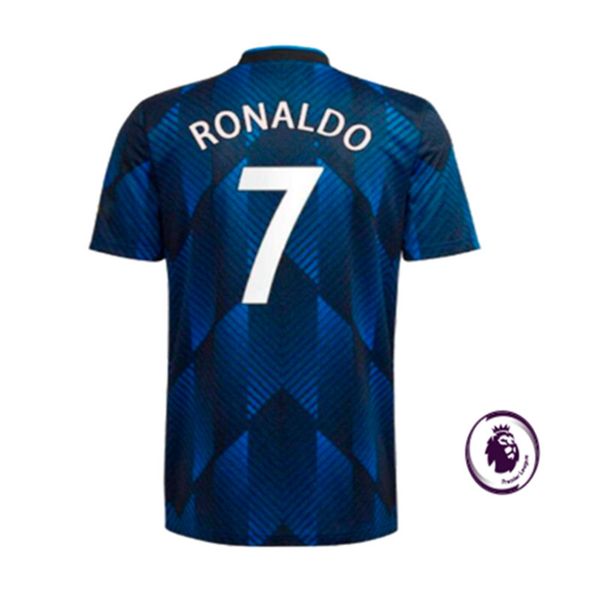 

2021 2022 ronaldo football shirt manchester men soccer jerseys united cavani utd van de beek b. fernandes rashford thai quality, Black
