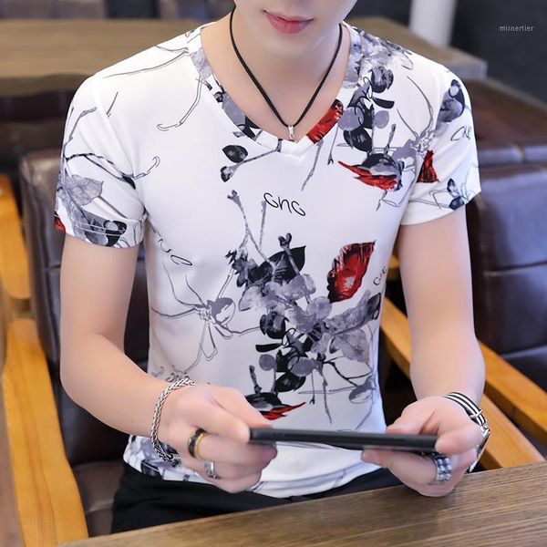 

the men's short-sleeved shirt t-shirts, White;black