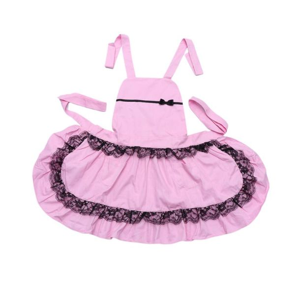 

1pc apron maid lace waterproof work for ladies girls (+ black) aprons