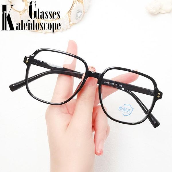 

fashion sunglasses frames anti blue light glasses frame women men big irregular eyeglasses blocking ray oversized eyewear optical gaming gla, Black