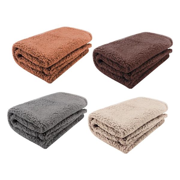 

kennels & pens for bed sofa winter warm portable fluffy soft dogs cats solid home travel throw small animals pet blanket double sided sleepi