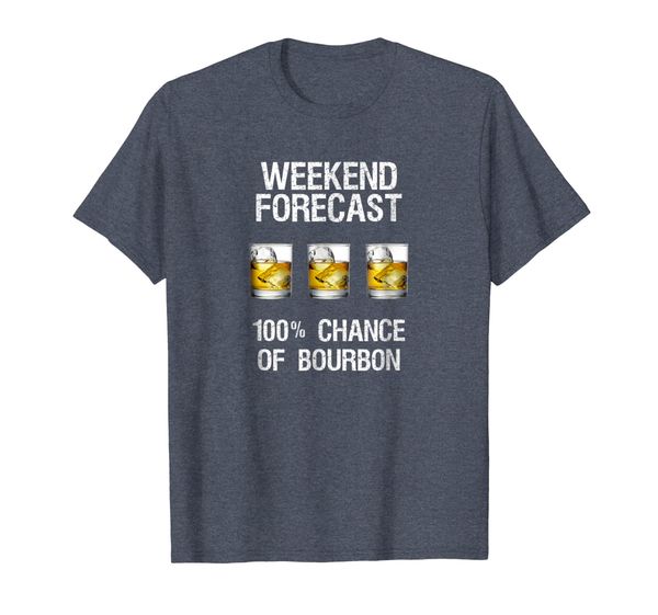 

Bourbon T-Shirt Gift - Funny Bourbon Forecast, Mainly pictures