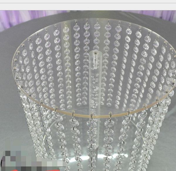 

2021 wedding crystal transparent acrylic cake stand - wedding centerpiece cake bracket cake accessory k9 crystal party crystal, White