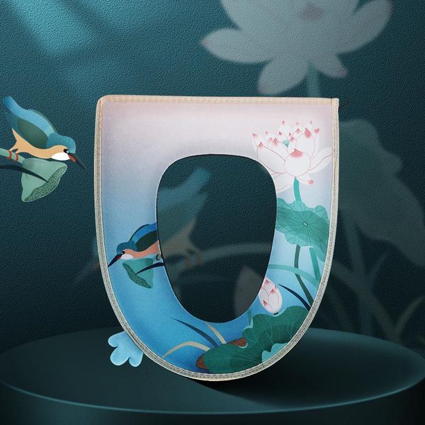 

toilet seat covers cushion household thickened zipper four seasons universal waterproof bidet