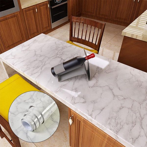 

style marble wallpaper kitchen oil wall stickers stove bathroom floor waterproof counterself-adhesive wallpapers
